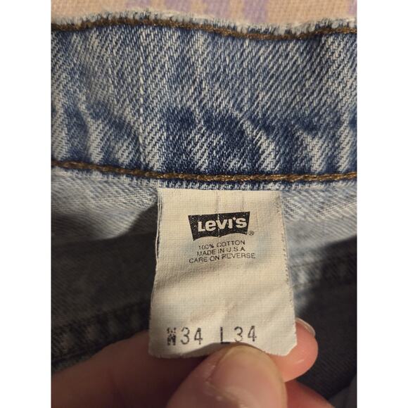 Vintage 90s Levis Silver Tab Baggy Denim Jeans Size 33 X 33 USA Faded Massive - Picture 3 of 16